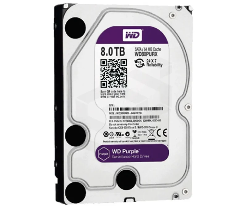 Disco duro 8TB WD Purple WD80PURX